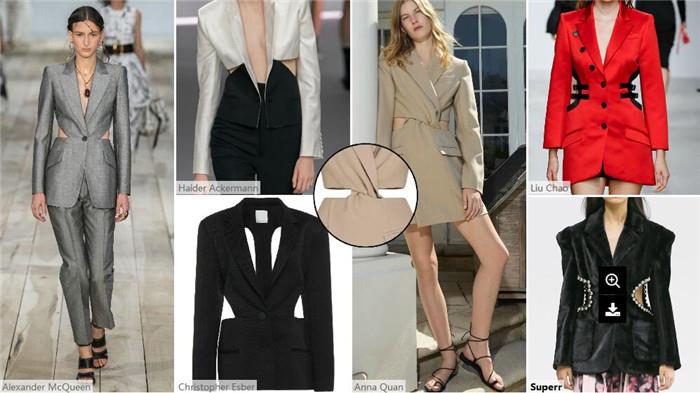 Votla obleka v obliki črke X Hollow X-shaped suit
